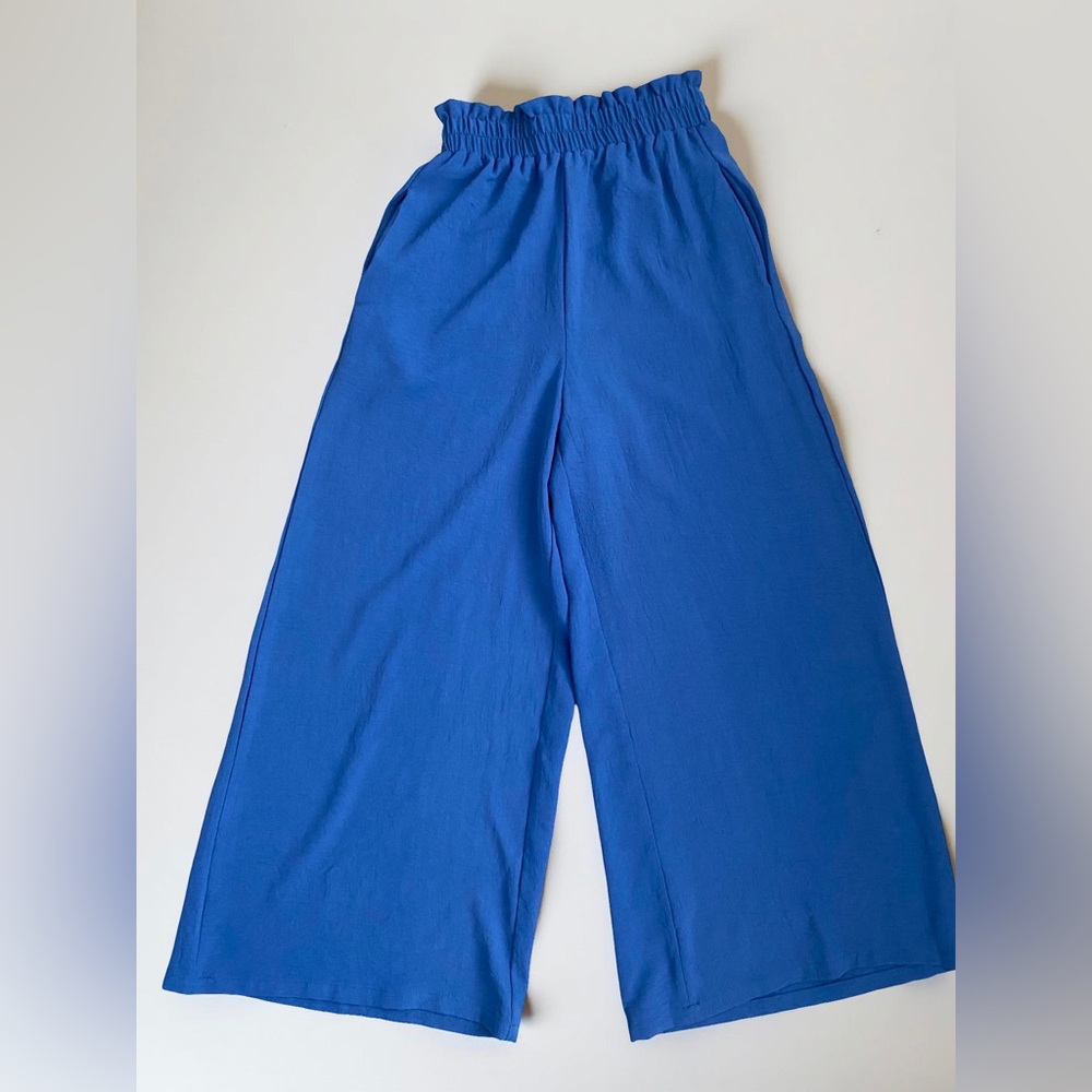 Shein Soft Blue Flowy Pants